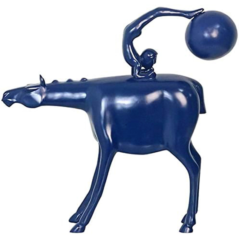 Статуэтка Acrobat on Horseback Statuette Синий Статуэтка Acrobat on Horseback Statuette Синий во Владивостоке | Loft Concept