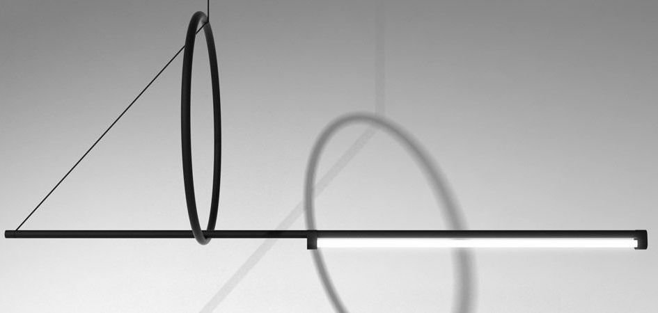 Люстра Suspension Cercle Et Trait – Graphite Satine Люстра Suspension Cercle Et Trait – Graphite Satine - Loft-Concept во Владивостоке