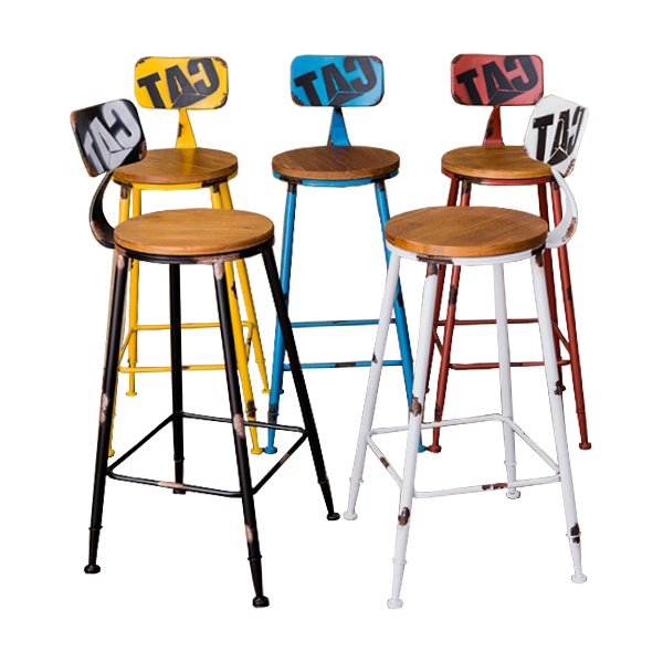 Барный стул Craft Bar Stool Желтый Красный Синий Черный Барный стул Craft Bar Stool Желтый Красный Синий Черный во Владивостоке | Loft Concept