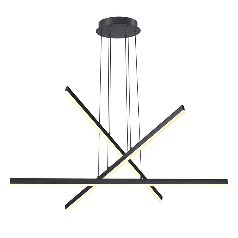 Люстра Rolf Black Lines Chandelier Черный Люстра Rolf Black Lines Chandelier Черный во Владивостоке | Loft Concept