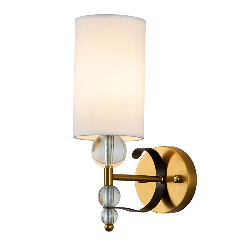 Бра Annelies Wall Lamp Золотой Черный Белый Бра Annelies Wall Lamp Золотой Черный Белый во Владивостоке | Loft Concept