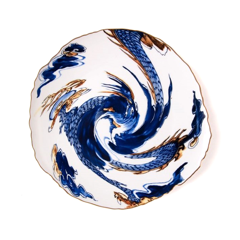 Тарелка Seletti Imari Dragon Белый Синий Тарелка Seletti Imari Dragon Белый Синий во Владивостоке | Loft Concept