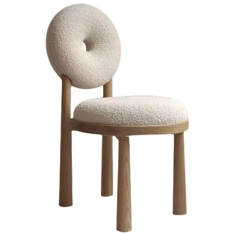 Стул Bagel Boucle Chair Бежевый Древесина Стул Bagel Boucle Chair Бежевый Древесина во Владивостоке | Loft Concept