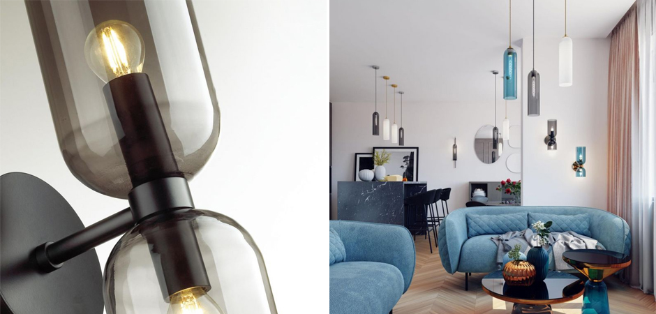 Бра Articolo Double Cup Черное Бра Articolo Double Cup Черное - Loft-Concept во Владивостоке