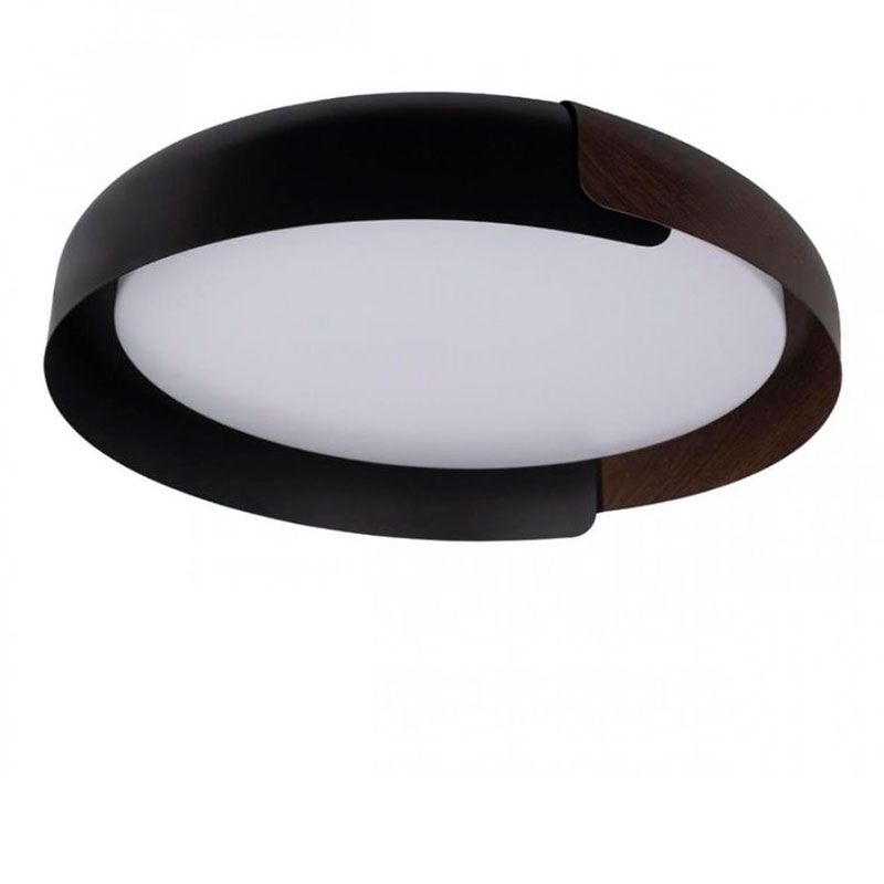 Светильник потолочный круглый Assol cup Black Wood диаметр 46 Черный матовый Коричневый Светильник потолочный круглый Assol cup Black Wood диаметр 46 Черный матовый Коричневый во Владивостоке | Loft Concept