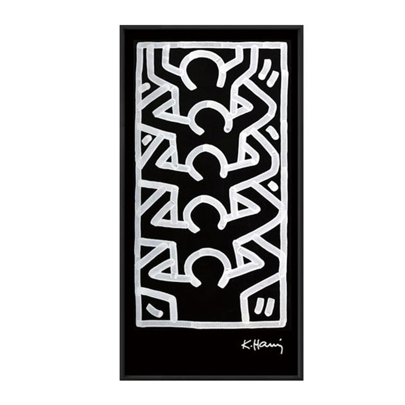 Постер Keith Haring 4 Черно-белый Постер Keith Haring 4 Черно-белый во Владивостоке | Loft Concept