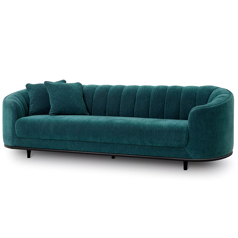 Диван Eichholtz Sofa Agostino Бирюзовый Черный Диван Eichholtz Sofa Agostino Бирюзовый Черный во Владивостоке | Loft Concept