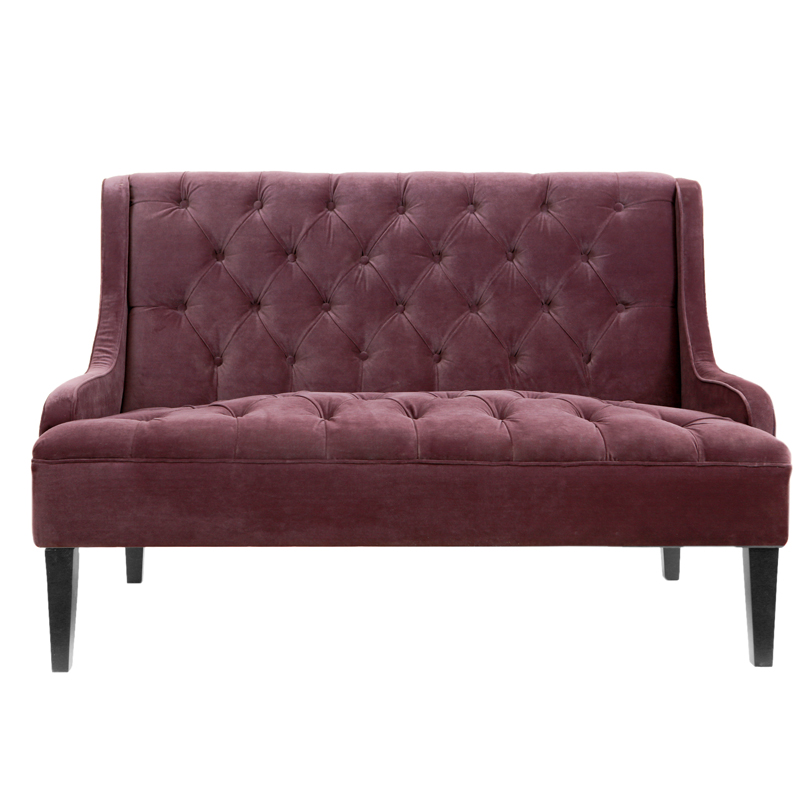 Диван Folket Sofa velour Бургундский красный Диван Folket Sofa velour Бургундский красный во Владивостоке | Loft Concept