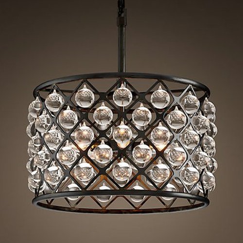 Люстра RH Spencer Hoop Chandelier Черный Люстра RH Spencer Hoop Chandelier Черный во Владивостоке | Loft Concept