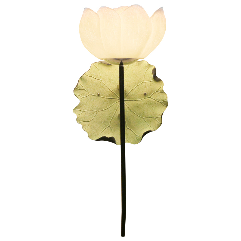 Бра White Lotus Flower Sconce Белый Зеленый шалфей Бра White Lotus Flower Sconce Белый Зеленый шалфей во Владивостоке | Loft Concept
