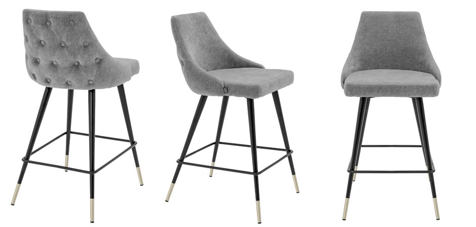 Полубарный стул Eichholtz Counter Stool Cedro Grey - Loft-Concept во Владивостоке