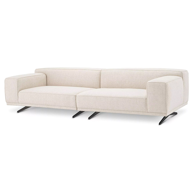 Диван Eichholtz Sofa Grasso Бежевый Черный Диван Eichholtz Sofa Grasso Бежевый Черный во Владивостоке | Loft Concept