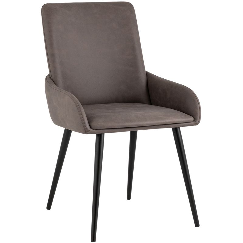 Стул Munchen Chair Коричневая Винтажная Экокожа Коричневый винтаж Черный Стул Munchen Chair Коричневая Винтажная Экокожа Коричневый винтаж Черный во Владивостоке | Loft Concept