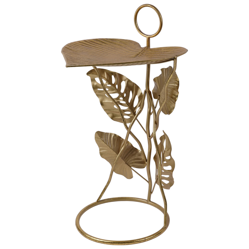 Приставной стол Monstera Leaves Side Table Золотой Приставной стол Monstera Leaves Side Table Золотой во Владивостоке | Loft Concept