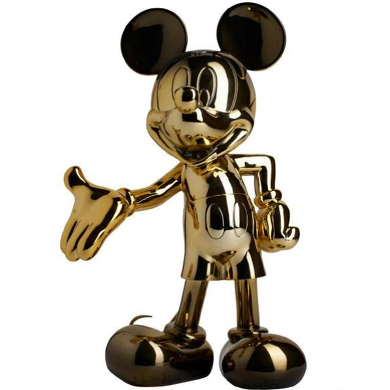 Статуэтка Mickey Mouse statuette gold Глянцевое золото Черный Статуэтка Mickey Mouse statuette gold Глянцевое золото Черный во Владивостоке | Loft Concept