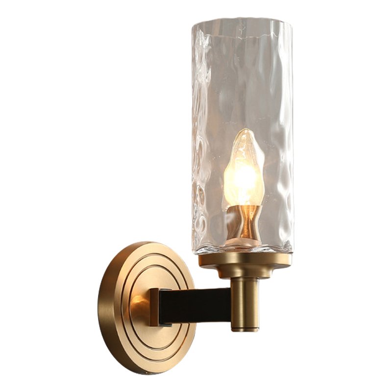 Бра LIAISON black and brass wall lamp Черный Латунь Прозрачное Стекло Бра LIAISON black and brass wall lamp Черный Латунь Прозрачное Стекло во Владивостоке | Loft Concept