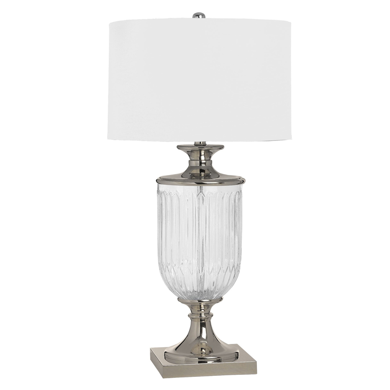 Настольная лампа Eduarda Glass Bowl Table lamp Никель во Владивостоке | Loft Concept 