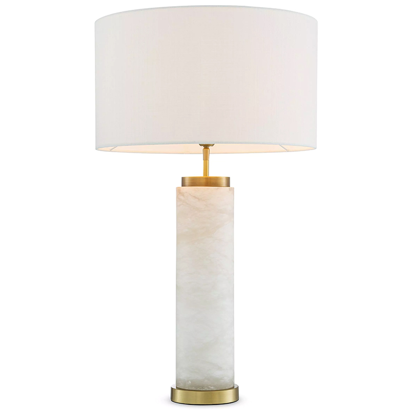 Настольная лампа Eichholtz Table Lamp Lxry Alabaster Белый Латунь Кремовый Настольная лампа Eichholtz Table Lamp Lxry Alabaster Белый Латунь Кремовый во Владивостоке | Loft Concept