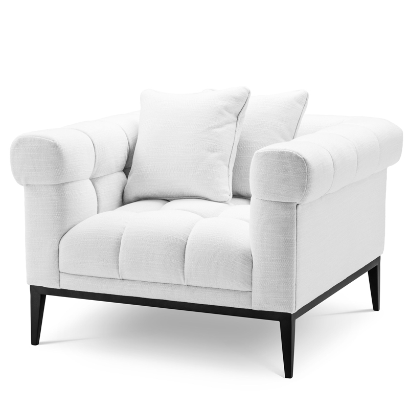 Кресло Eichholtz Chair Aurelio white Белый Черный Кресло Eichholtz Chair Aurelio white Белый Черный во Владивостоке | Loft Concept