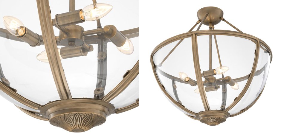 Потолочный светильник Eichholtz Ceiling Lamp Deveraux Antique brass - Loft-Concept во Владивостоке