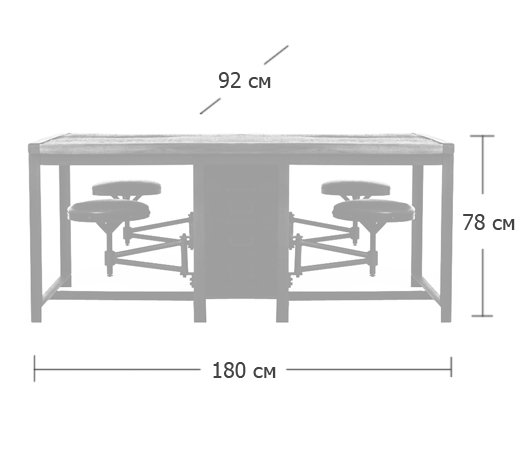Большой рабочий стол Rupert Work Table Rustic Большой рабочий стол Rupert Work Table Rustic во Владивостоке