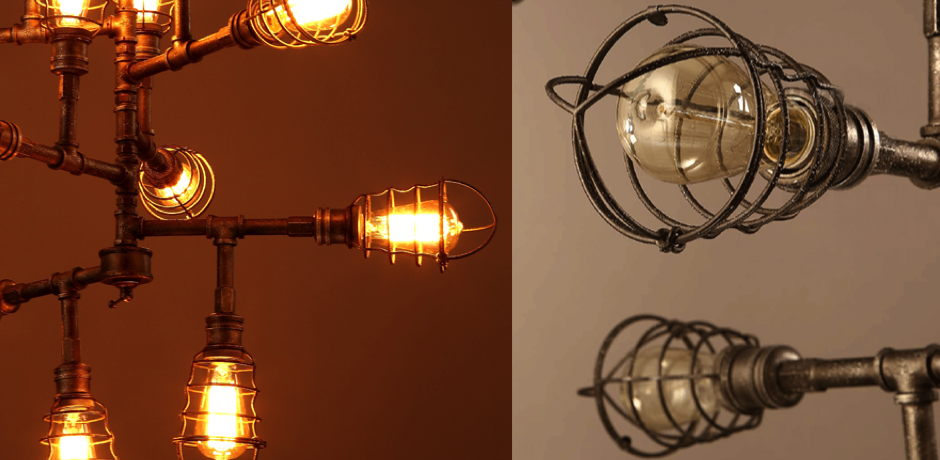 Люстра Loft Industrial Sputnik 12 Retro Люстра Loft Industrial Sputnik 12 Retro - Loft-Concept во Владивостоке