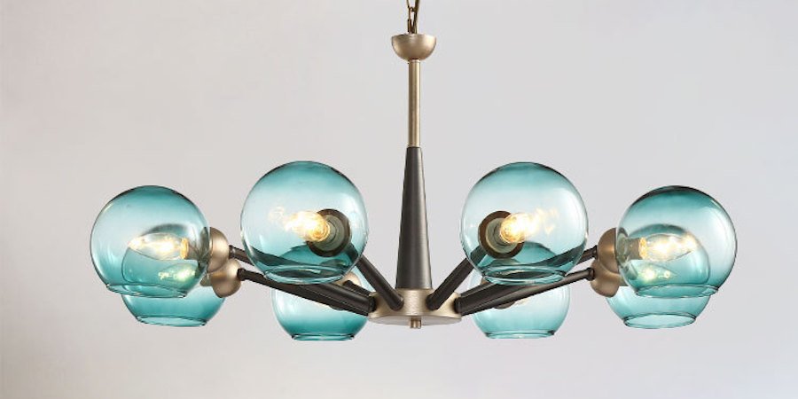 Люстра Thalia chandelier Blue glass Люстра Thalia chandelier Blue glass - Loft-Concept во Владивостоке