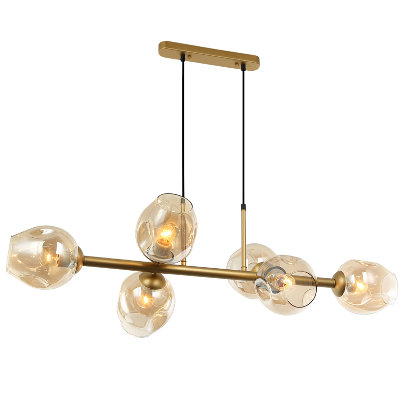Люстра Branching Bubble Chandelier Line Gold Золотой Янтарь (Amber) Люстра Branching Bubble Chandelier Line Gold Золотой Янтарь (Amber) во Владивостоке | Loft Concept