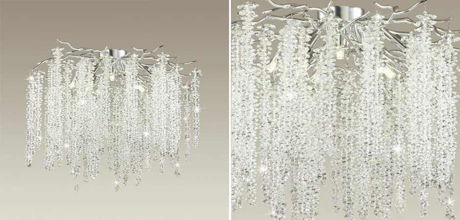 Люстра Хрустальная Fairy Tree Silver на 8 ламп Люстра Хрустальная Fairy Tree Silver на 8 ламп - Loft-Concept во Владивостоке