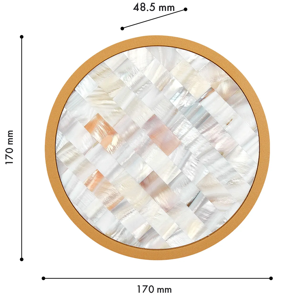 Бра в форме диска с перламутровыми прямоугольниками из морской ракушки Touch of Marine Charm во Владивостоке