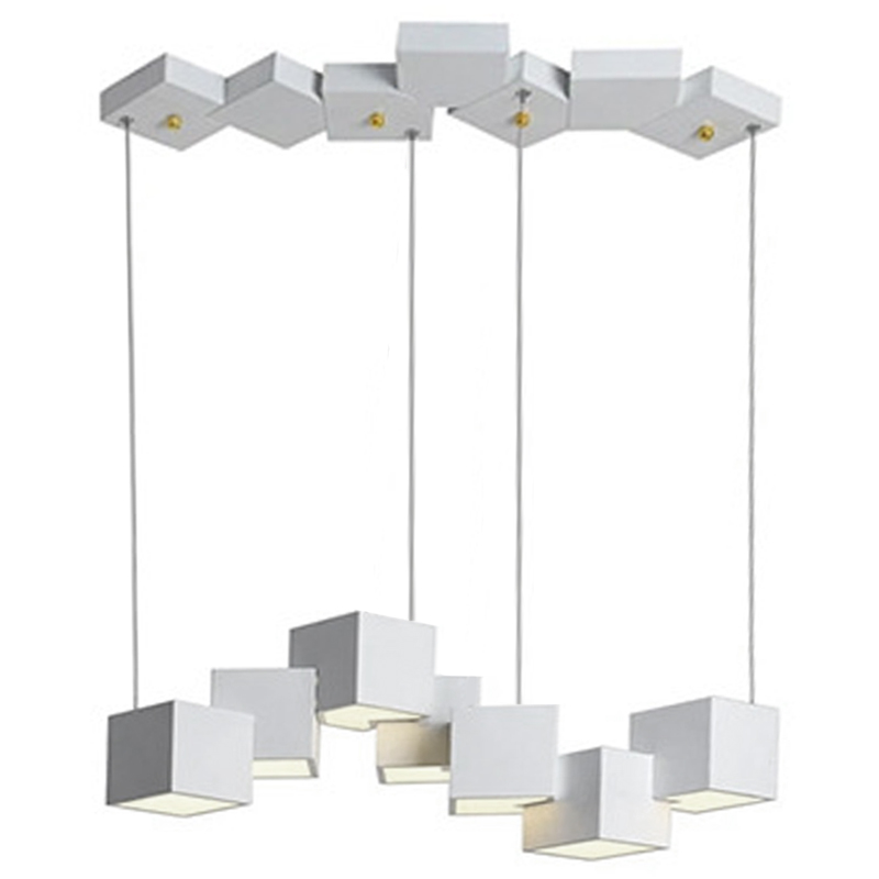 Дизайнерский светодиодный светильник Белый Eight Squares Lamp Белый во Владивостоке | Loft Concept 