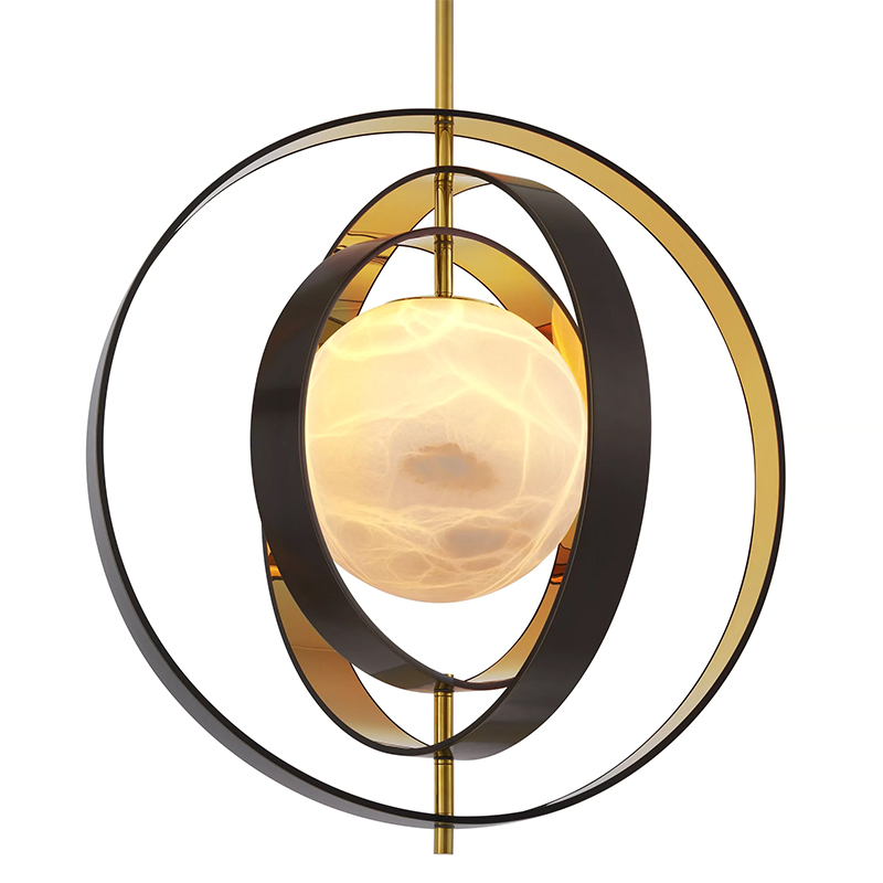 Люстра Eichholtz Chandelier Pearl Золотой Черный Люстра Eichholtz Chandelier Pearl Золотой Черный во Владивостоке | Loft Concept