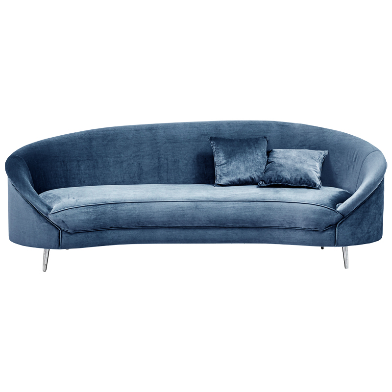 Диван Paulet Sofa blue Серый Хром Диван Paulet Sofa blue Серый Хром во Владивостоке | Loft Concept