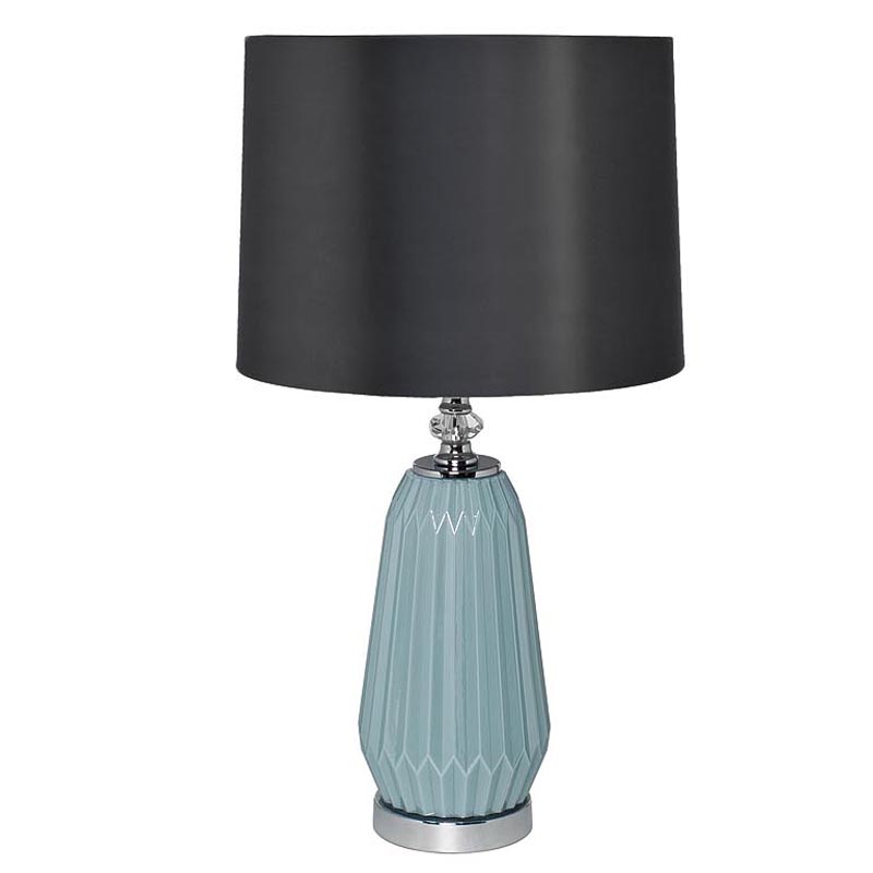 Настольная лампа Christer Table Lamp blue glass Голубой Серый во Владивостоке | Loft Concept 