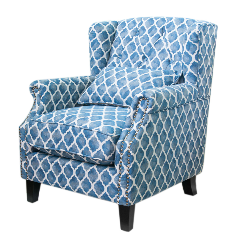 Кресло Filiberto Armchair Velour Синий Кресло Filiberto Armchair Velour Синий во Владивостоке | Loft Concept