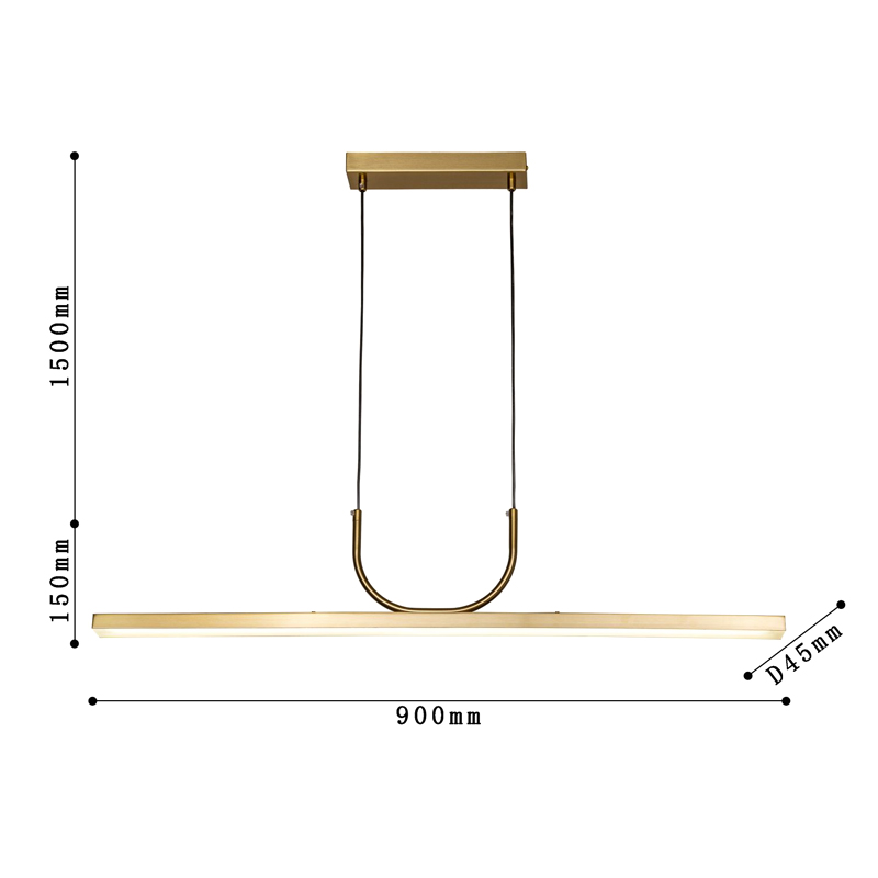 Минималистичная золотая люстра Trumpet tube Минималистичная золотая люстра Trumpet tube во Владивостоке