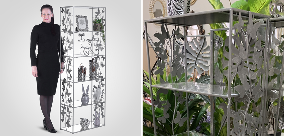Стеллаж Silver Butterfly Wide Стеллаж Silver Butterfly Wide - Loft-Concept во Владивостоке