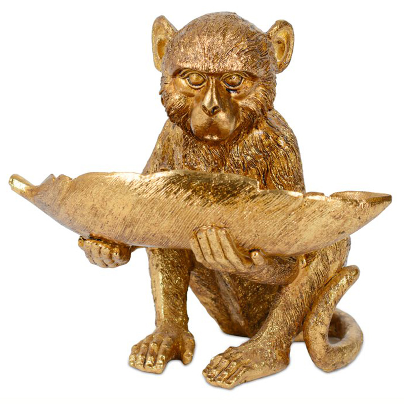 Статуэтка Golden Monkey with Leaf Золотой во Владивостоке | Loft Concept 