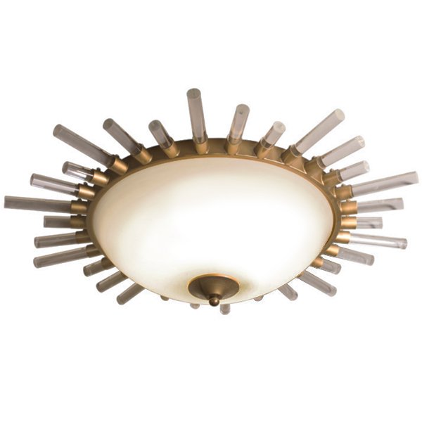 Сeiling light Sunburst Латунь Прозрачный белый Сeiling light Sunburst Латунь Прозрачный белый во Владивостоке | Loft Concept