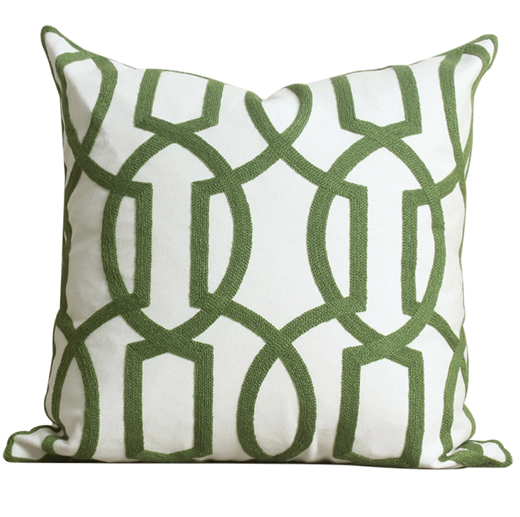 Декоративная подушка Green Ornament #2 Декоративная подушка Green Ornament #2 во Владивостоке | Loft Concept