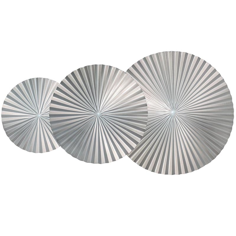 Арт-объект Apollo Silver Wall Plaque Disc 3 Серебряный Арт-объект Apollo Silver Wall Plaque Disc 3 Серебряный во Владивостоке | Loft Concept