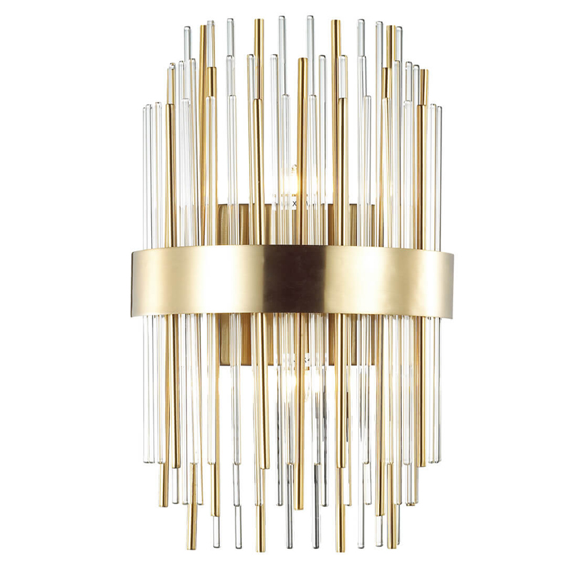Бра Glass Stripes In The Belt Sconce Прозрачный Глянцевое золото Бра Glass Stripes In The Belt Sconce Прозрачный Глянцевое золото во Владивостоке | Loft Concept
