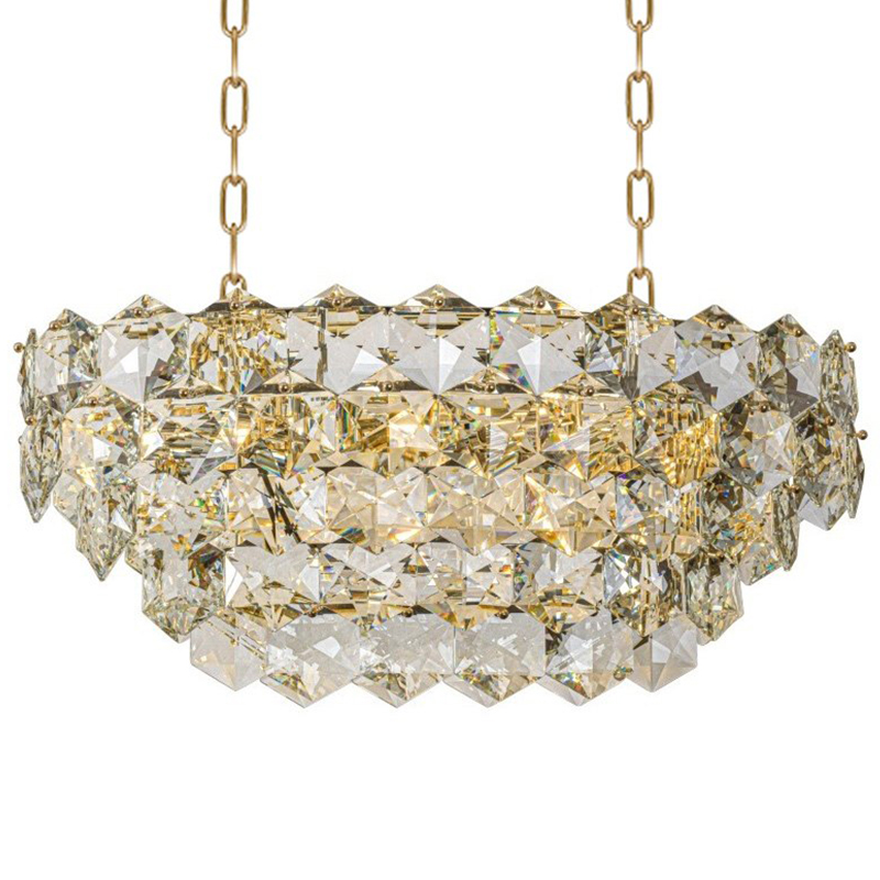 Люстра Tiers Crystal Light Chandelier 82 Золотой Прозрачное Стекло Люстра Tiers Crystal Light Chandelier 82 Золотой Прозрачное Стекло во Владивостоке | Loft Concept