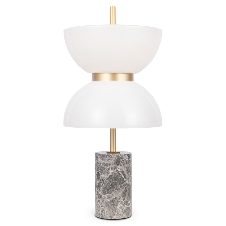 Настольный светильник Gray marble Золотой Серый во Владивостоке | Loft Concept 