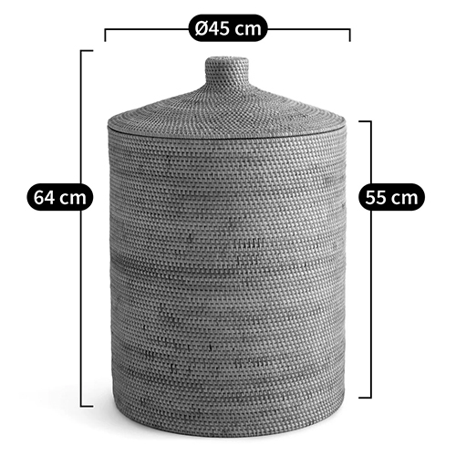 Плетеная корзина с крышкой Kheri Wicker Basket Плетеная корзина с крышкой Kheri Wicker Basket во Владивостоке