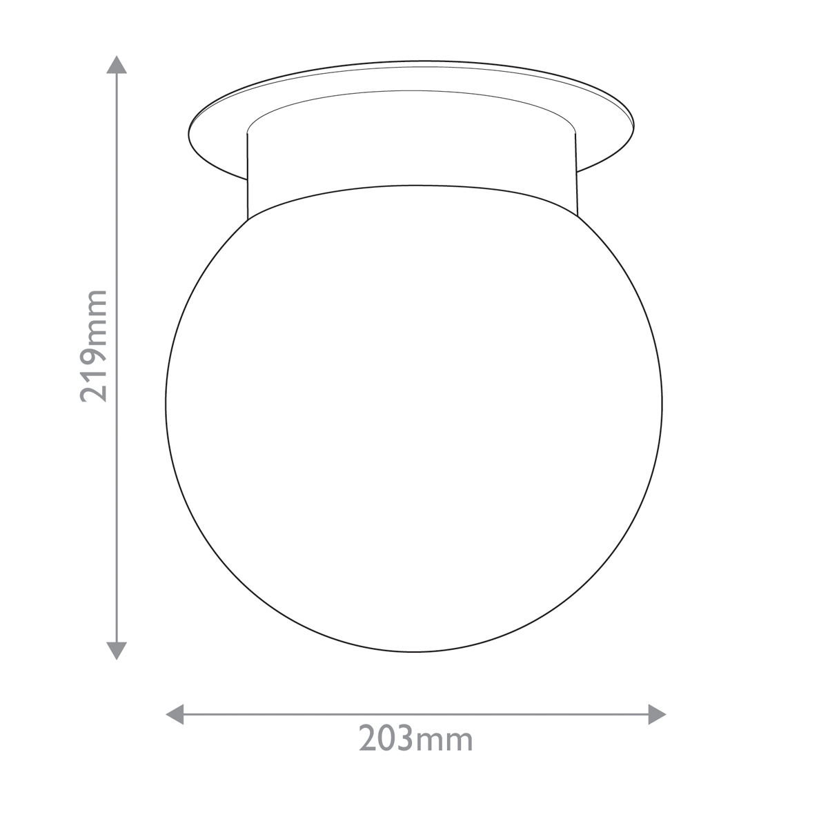 Потолочный светильник с белым матовым шарообразным плафоном Kichler во Владивостоке