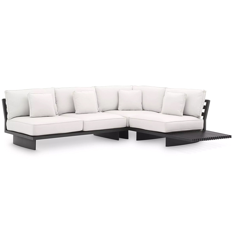 Модульный диван Eichholtz Sofa Royal Palm Белый Черный Черный Белый Модульный диван Eichholtz Sofa Royal Palm Белый Черный Черный Белый во Владивостоке | Loft Concept