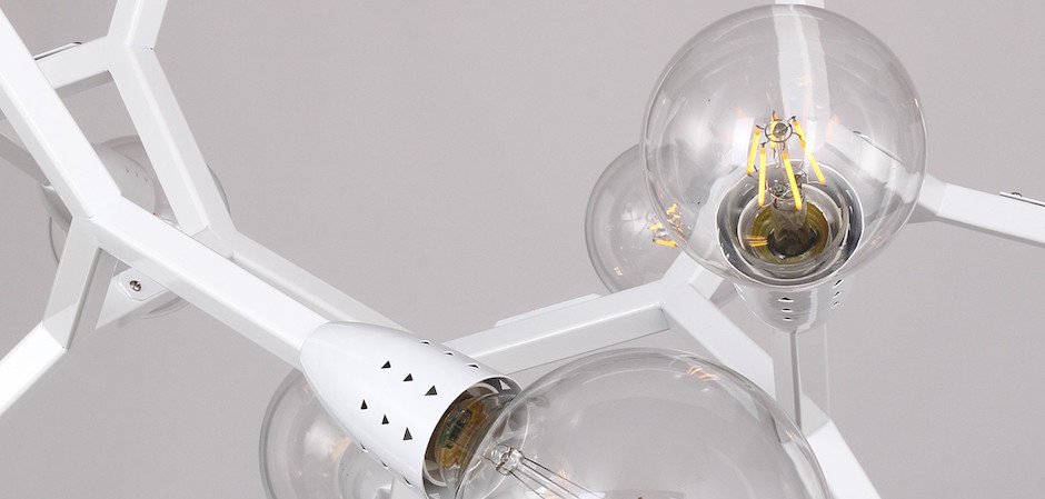 Люстра Polygon Chandelier 6 White Люстра Polygon Chandelier 6 White - Loft-Concept во Владивостоке