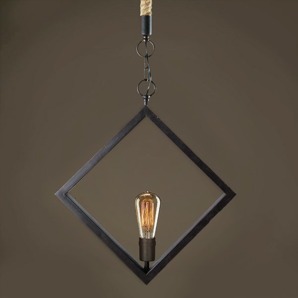 Подвесной светильник Romb Loft Rope Light Коричневый Подвесной светильник Romb Loft Rope Light Коричневый во Владивостоке | Loft Concept