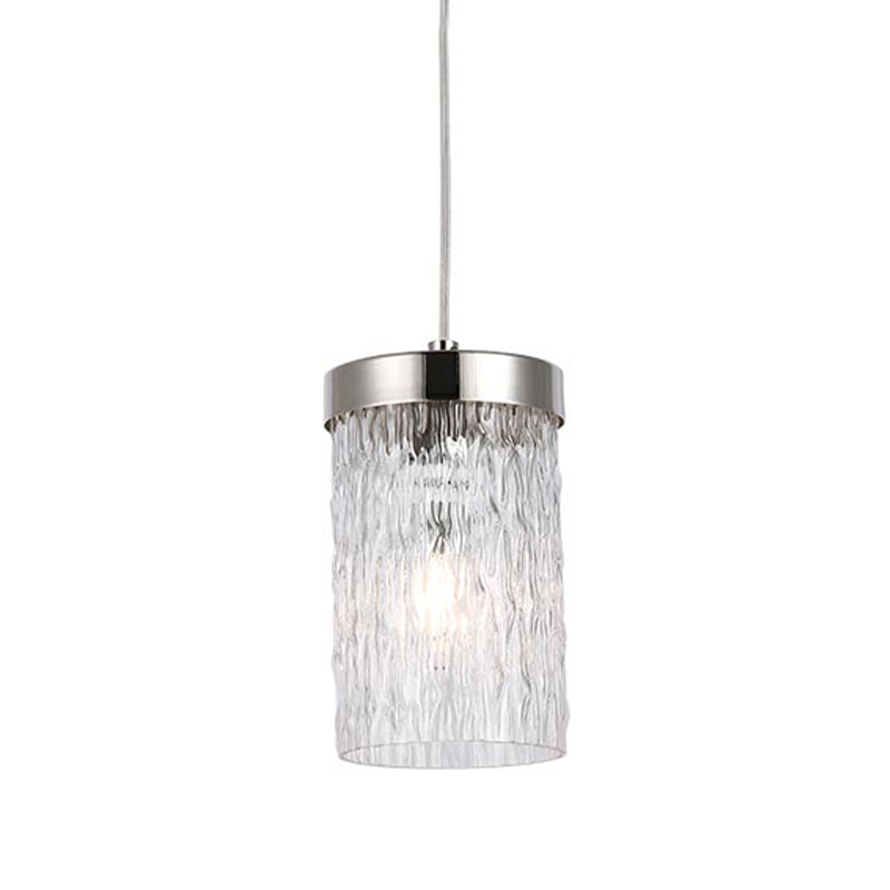 Подвесной светильник Estebe Nickel Glass Hanging Lamp Никель Прозрачный Подвесной светильник Estebe Nickel Glass Hanging Lamp Никель Прозрачный во Владивостоке | Loft Concept